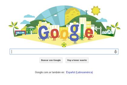Google celebra el comienzo del Mundial.