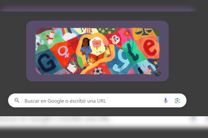 Google celebró el Día Internacional de la Mujer (Captura Google)