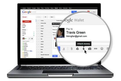 Google integró su billetera electrónica Wallet con Gmail para permitir la transferencia de dinero entre los usuarios del servicio de webmail