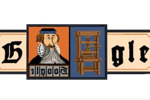 Google homenajeó a Gutenberg con un doodle sobre la invención de la imprenta