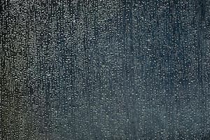 Gotas de lluvia en un cristal