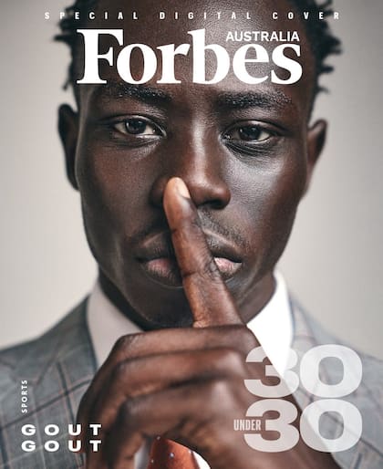 Gout Gout en la portada de Forbes Australia