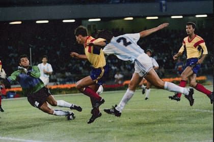 Sergio Goycoechea salvó algunas veces el arco argentino, antes de que la selección se pusiera en ventaja