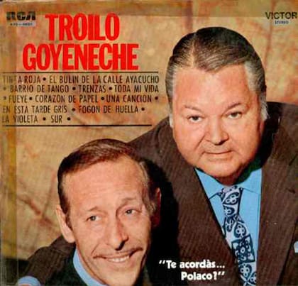 Goyeneche y Troilo en la portada del LP