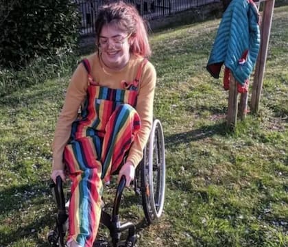 Grace Spence Green en 2019, un año después del accidente