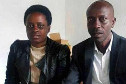 Grace Umutoni y Antoine Rugagi viajaron a Kigali para recoger los resultados de su prueba de ADN