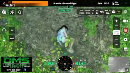 Gracias a las imágenes térmicas de un dron, una niña de 10 años fue hallada en un bosque