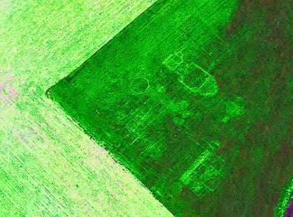 Gracias a los análisis con Inteligencia Artificial, se descubrió que las líneas pertenecían a una villa romana