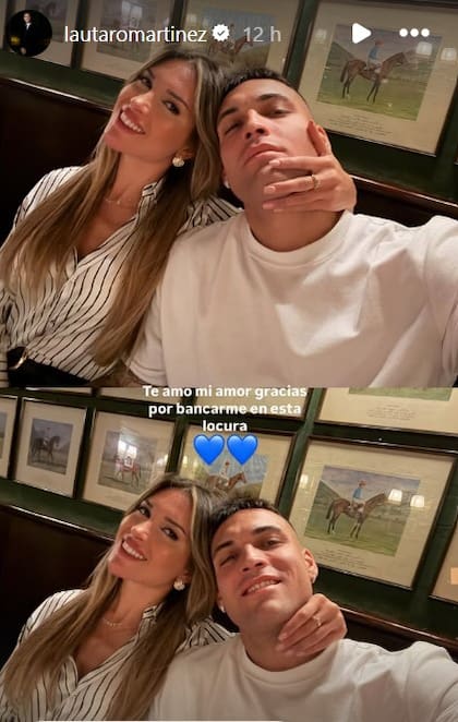 "Gracias por bancarme", indicó Lautaro Martínez