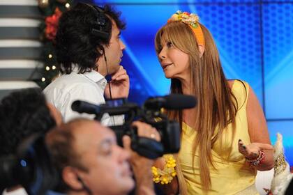 Graciela Alfano discute con un productor de ShowMatch