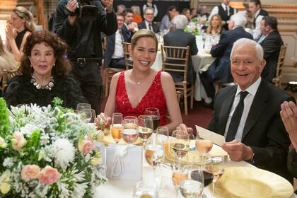 Graciela Borges, Elina y Eduardo Costantini compartieron mesa.