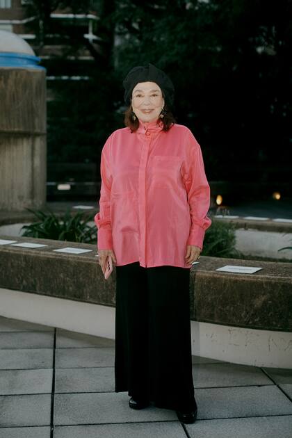 Graciela Borges en los desfiles porteños