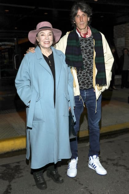 Graciela Borges fue a la comida con su hijo, Juan Cruz Bordeu