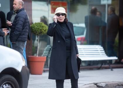 Graciela Borges, íntima amiga de Martín Cabrales, estuvo en el velorio.