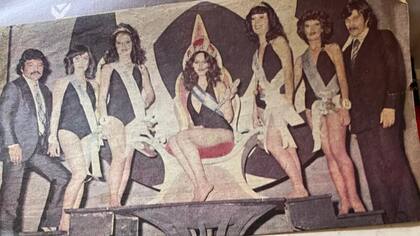 Graciela Cánovas para la producción hecha por el Mundial 78 (Víctor Galindez, también presente)