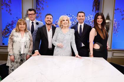 Graciela Ocaña, Gabriel Olivieri, Federico Bal, Gonzalo Aziz y Elba Marcovecchio, los invitados de la fecha de Mirtha Legrand
