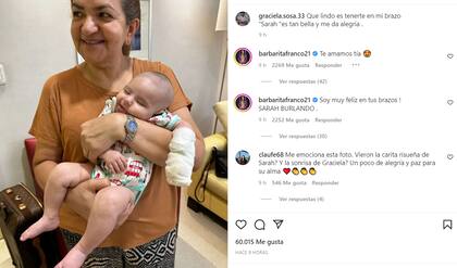 Graciela Sosa también posteó la foto