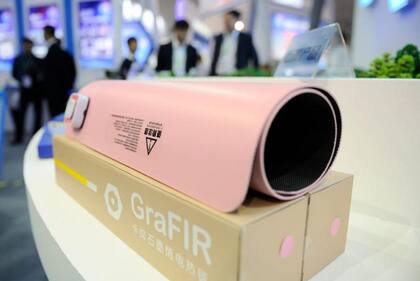 Una manta eléctrica hecha con grafeno.