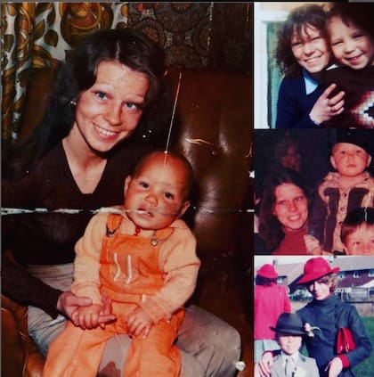 Graham compartió estas imágenes de niño junto a su madre en su cuenta de Instagram.