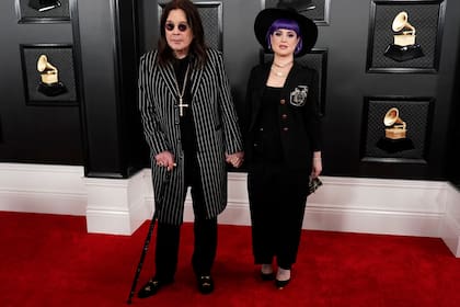 Ozzy Osbourne and Kelly Osbourne. Grammy 2020