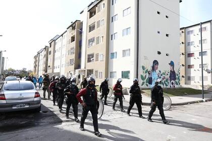 Gran despliegue policial por la calles de Lugano