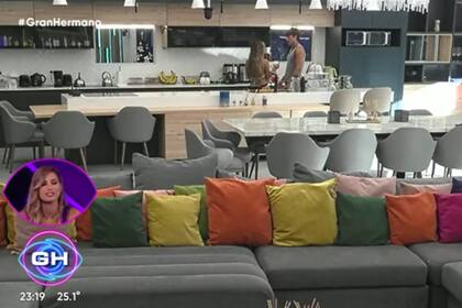 Gran Hermano: Julieta y Marcos vieron la escena de la discordia (Foto: Captura / Telefe)