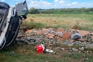 Volcó un camión lleno de Fernet y los vecinos de la zona se robaron las botellas