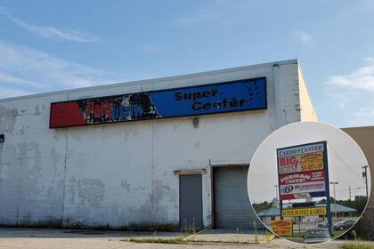 Gran parte del predio muestra signos evidentes de abandono: vidrieras vacías, marquesinas apagadas y letreros antiguos que siguen en pie como si el tiempo no hubiera pasado (Youtube/Canva)