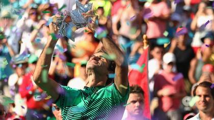 El histórico Roger Federer, ya retirado, se consagró por última vez en Indian Wells en 2017