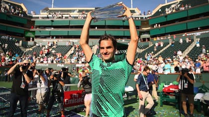 Roger Federer es, junto a Djokovic, el máximo campeón de Indian Wells con cinco títulos