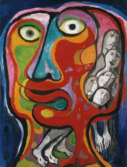 Grande mutante I, de la serie Los grandes mutantes (1973), una de las obras exhibidas en la muestra actual del MNBA