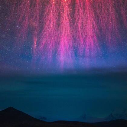 Grandes fuegos artificiales cósmicos - Ganadora en la categoría Paisajes