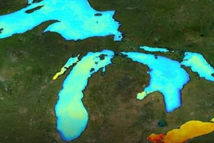 Grandes Lagos Laurentianos, entre Canadá y Estados Unidos