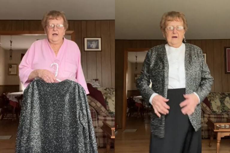 La Abuela De 92 Años Que Compartió Un Video En Tiktok Y Sorprendió Con La Temática Outfit Para 