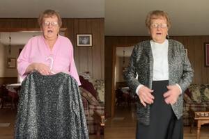 La abuela de 92 años que compartió un video en TikTok y sorprendió con la temática: "Outfit para mi funeral"