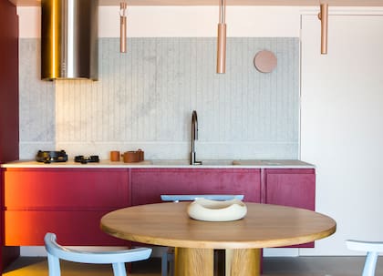 Granito Kashmir en Marini Estudio. Marmolería Sancho para De Stefano.