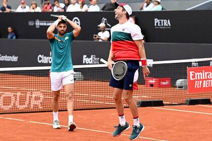 Granollers y el marplatense Zeballos, una pareja con mucha química dentro del court de tenis.
