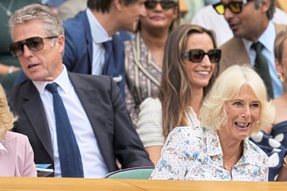 Grant se encontraba en el exclusivo palco real junto a la reina Camila del Reino Unido