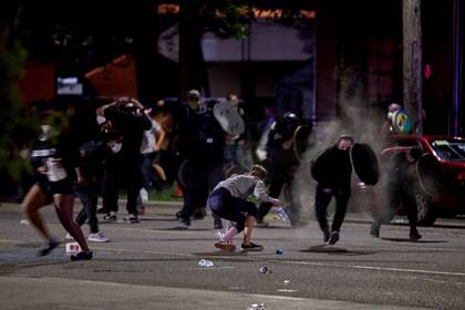 Choques entre manifestantes y policías