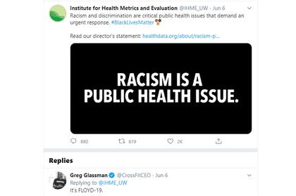 Greg Glassman y su desafortunado comentario en twitter.