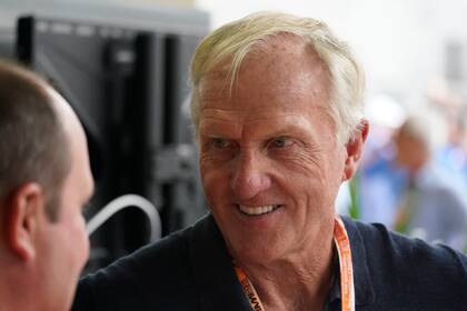 Greg Norman, la cara visible de la flamante liga profesional de golf que competirá con el PGA Tour. 