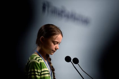 Greta Thunberg hoy en Madrid