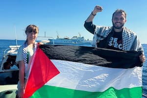 Greta Thunberg junto a Thiago Ávila