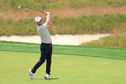 Grillo jugó muy bien desde el tee al green, pero no estuvo tan certero con el putt en la exigente cancha de Oakmont CC