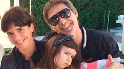 Griselda Siciliani y Adrián Suar junto a su hija, Margarita, tiempo atrás