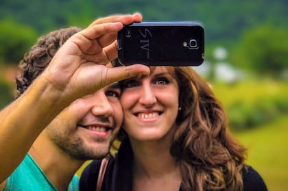 Guadalupe junto a su marido, Adolfo, un sostén desde el comienzo.