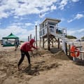La sudestada alcanzó 2,40 metros y provocó daños en playas de la costa