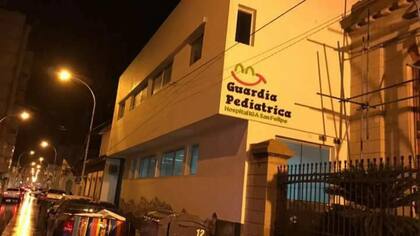 Guardia pediátrica del Hospital Felipe, donde ingresó el menor