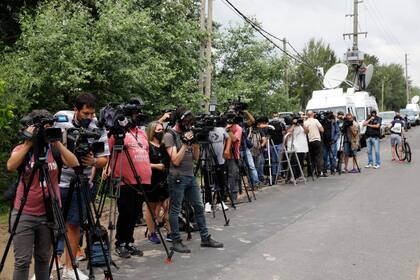 Guardia periodística en el Barrio San Andrés de Tigre