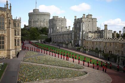 Guardias en la entrada al Castillo de Windsor